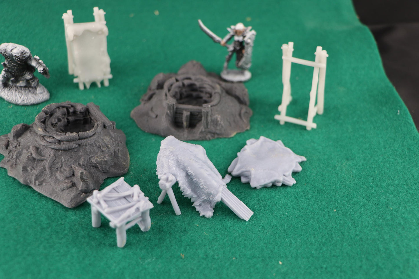 Tanning Work Site by GameScape3D - 3D Printed Tabletop Terrain, Perfect for Wargames, Board Games, RPGs