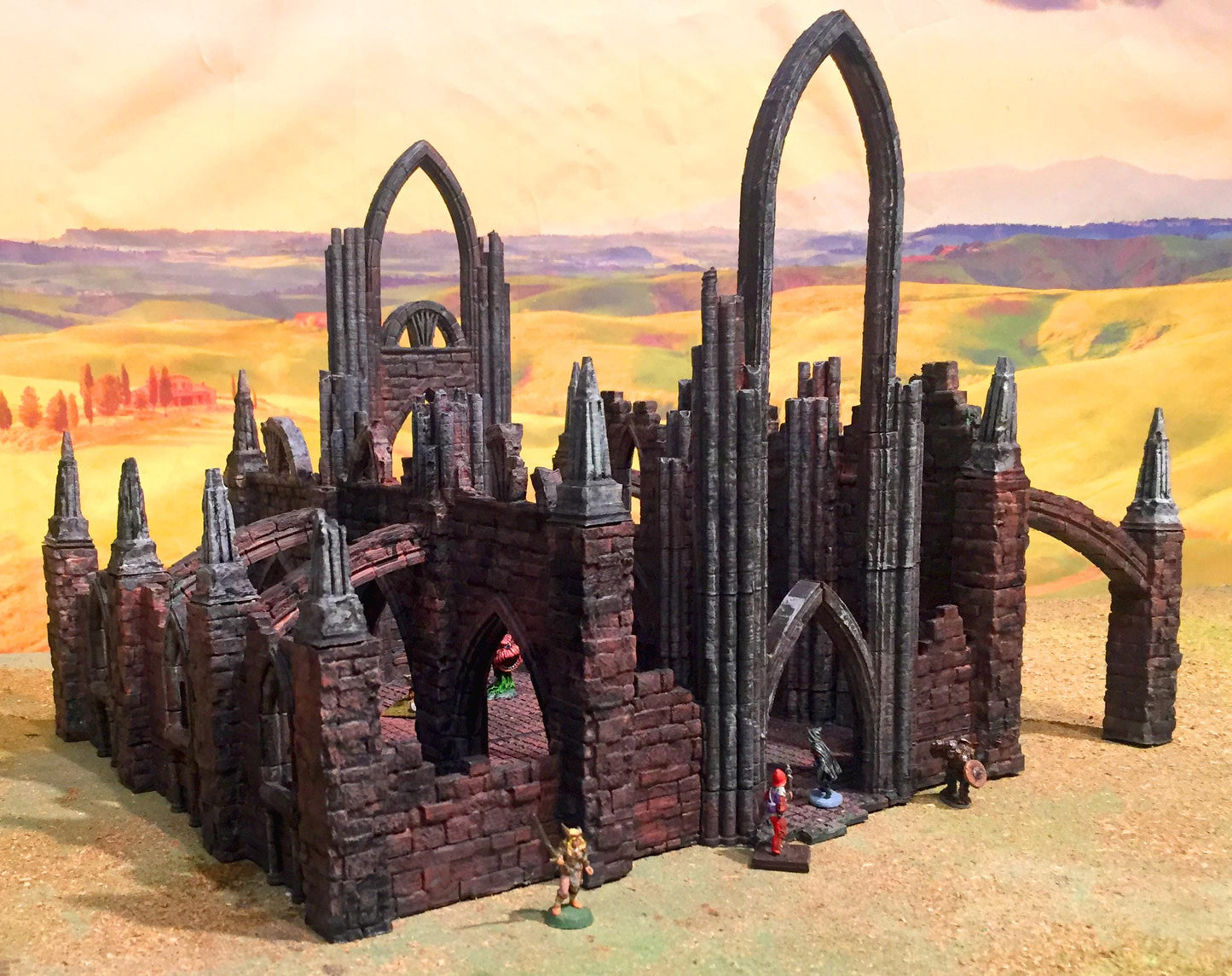 Ruined Abbey by GameScape3D - 3D Printed Tabletop Terrain, Perfect for Wargames
