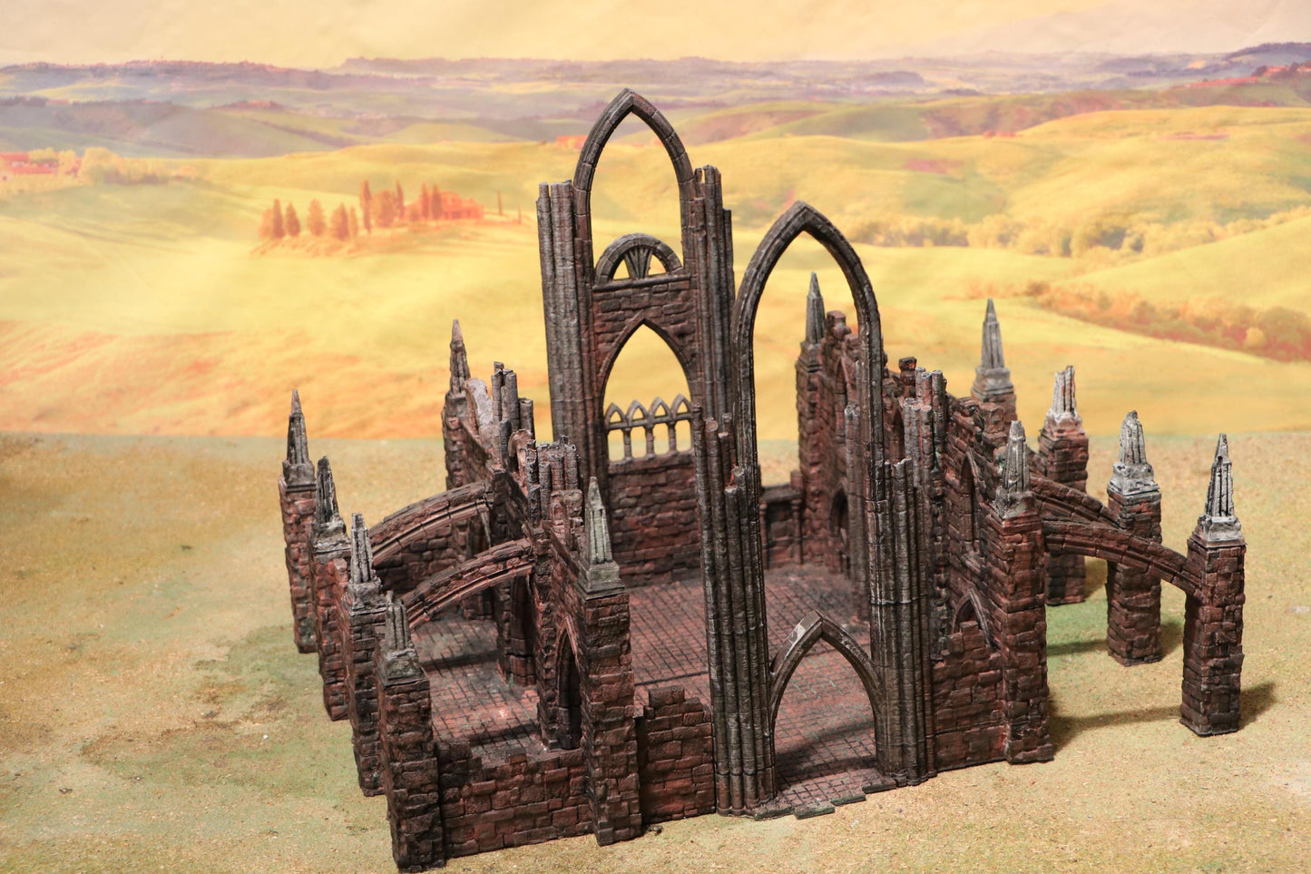 Ruined Abbey by GameScape3D - 3D Printed Tabletop Terrain, Perfect for Wargames