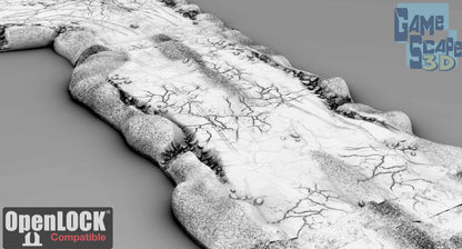 Simple Dirt Road - 3D Printed Tabletop Terrain, Perfect for Wargames, Board Games, Role Playing Games