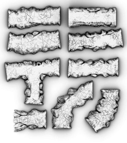 Simple Dirt Road - 3D Printed Tabletop Terrain, Perfect for Wargames, Board Games, Role Playing Games