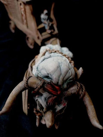 Merchant Wagon and Dire OX by GameScape3D - 3D Printed Tabletop Terrain, Perfect for Wargames, RPGs