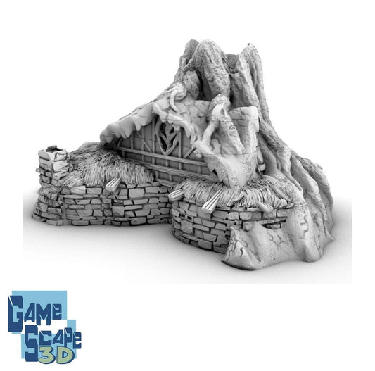 Halfling House by GameScape3D - 3D Printed Tabletop Terrain, Perfect for Wargames, Board Games, RPGs