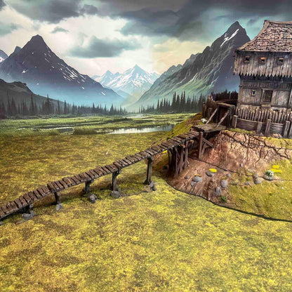 Fantasy Motte and Bailey Castle by GameScape3D - 3D Printed Tabletop Terrain, Perfect for Wargames, Board Games, Role Playing Games