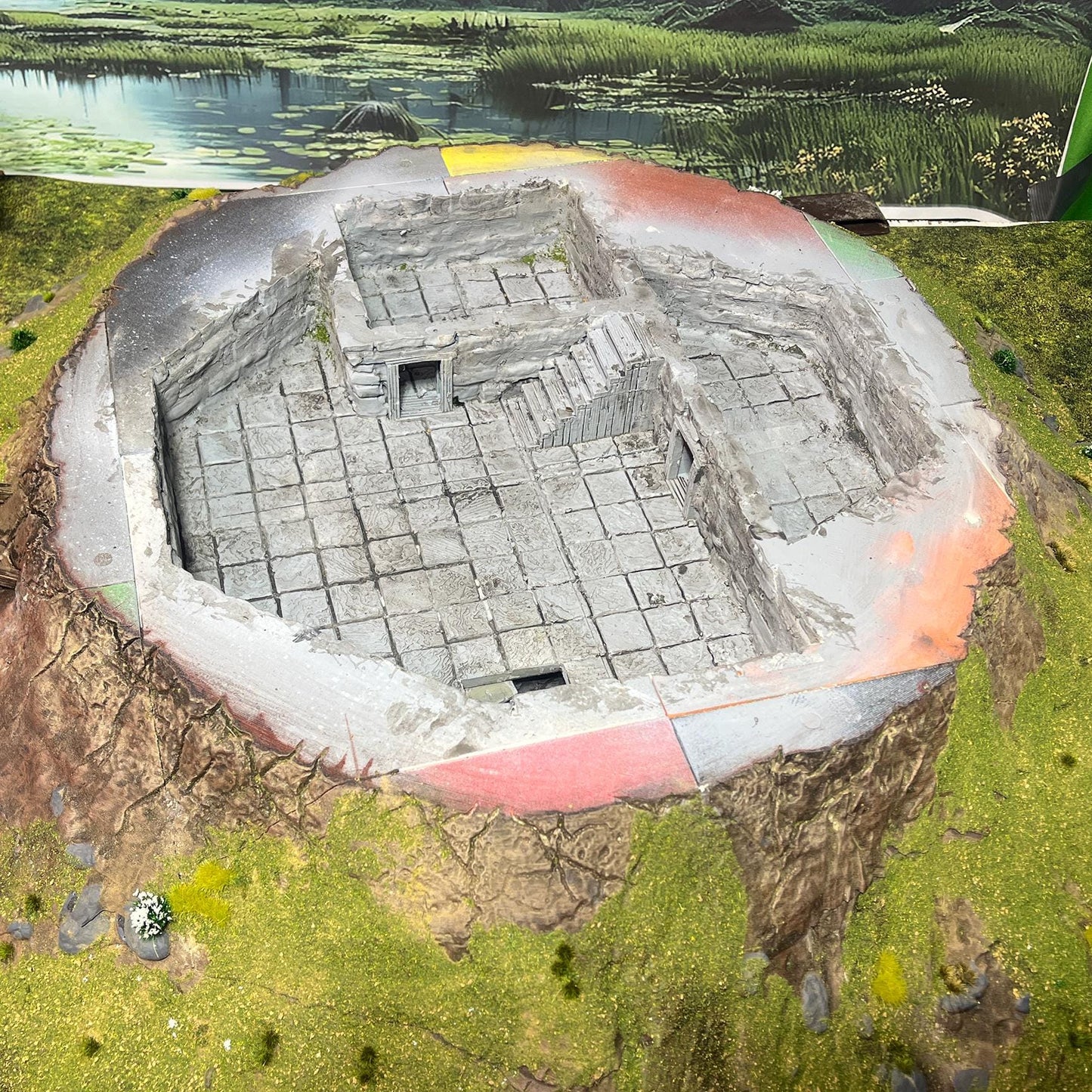 Fantasy Motte and Bailey Castle by GameScape3D - 3D Printed Tabletop Terrain, Perfect for Wargames, Board Games, Role Playing Games