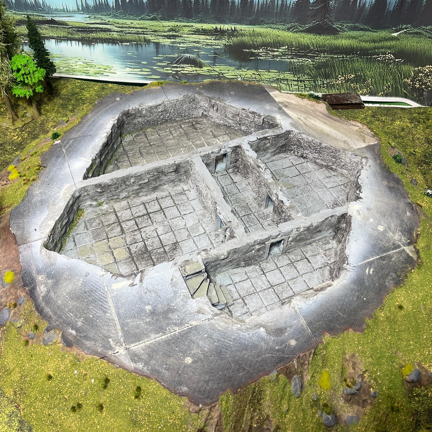 Fantasy Motte and Bailey Castle by GameScape3D - 3D Printed Tabletop Terrain, Perfect for Wargames, Board Games, Role Playing Games