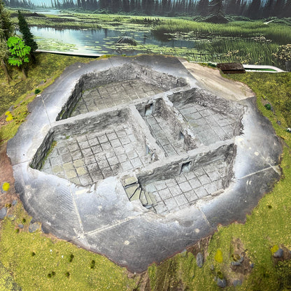 Fantasy Motte and Bailey Castle by GameScape3D - 3D Printed Tabletop Terrain, Perfect for Wargames, Board Games, Role Playing Games