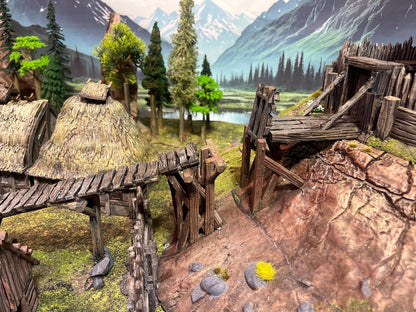 Fantasy Motte and Bailey Castle by GameScape3D - 3D Printed Tabletop Terrain, Perfect for Wargames, Board Games, Role Playing Games