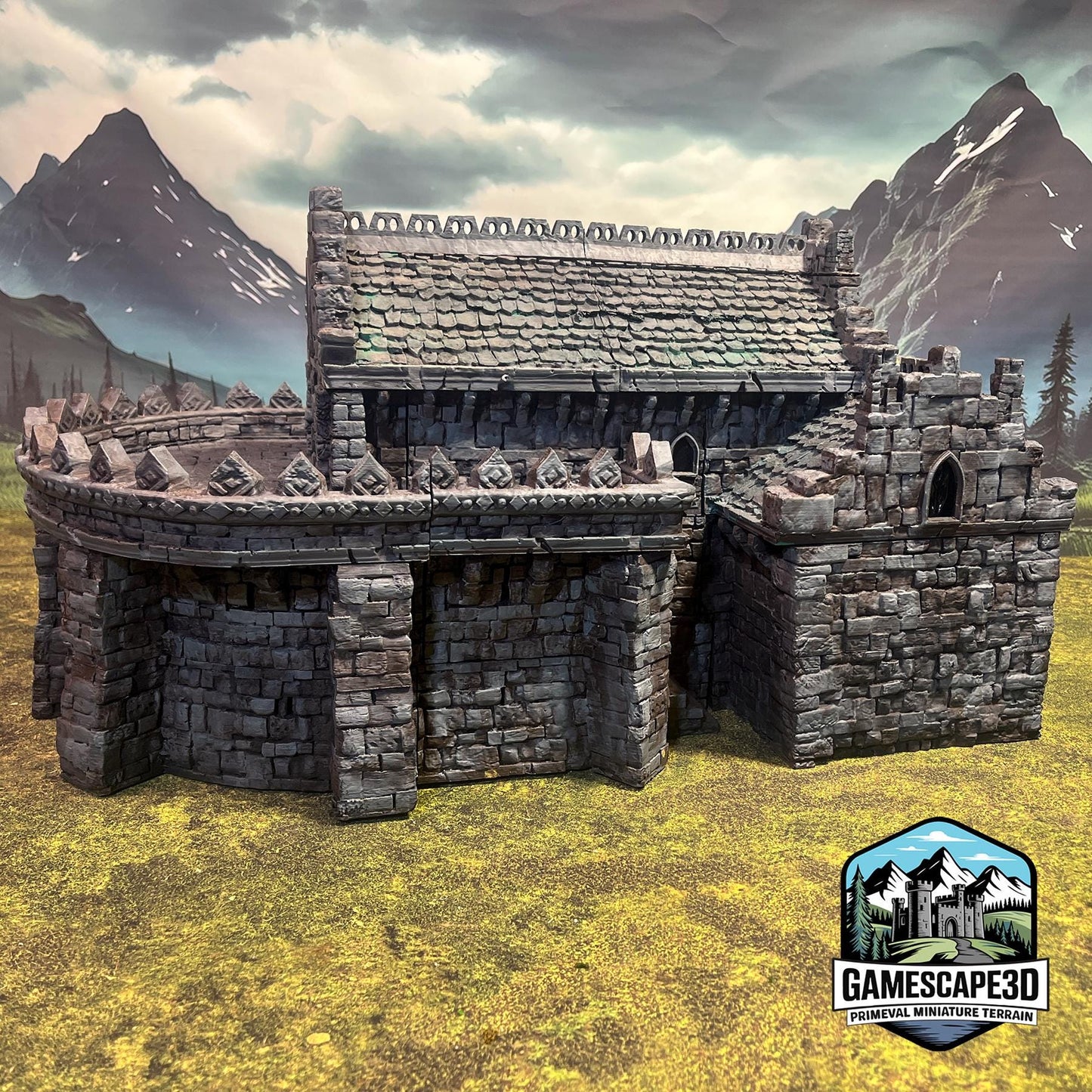 Massive Barracks - 3D Printed Tabletop Terrain, Perfect for Wargames, Board Games, Role Playing Games