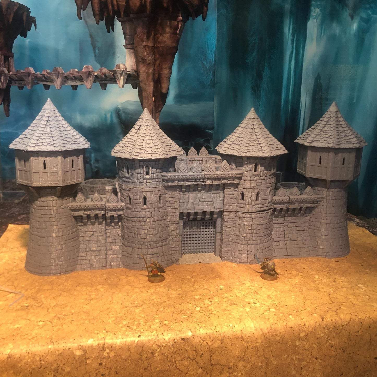 ARX RENOVATUR: 28mm Citadel Gate, Walls, & Corner Towers by GameScape3D - 3D Printed Tabletop Terrain, Perfect for Wargames