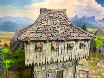 Dark Age Wooden Tower Keep by GameScape3D - 3D Printed Tabletop Terrain, Perfect for Wargames, Board Games, Role Playing Games