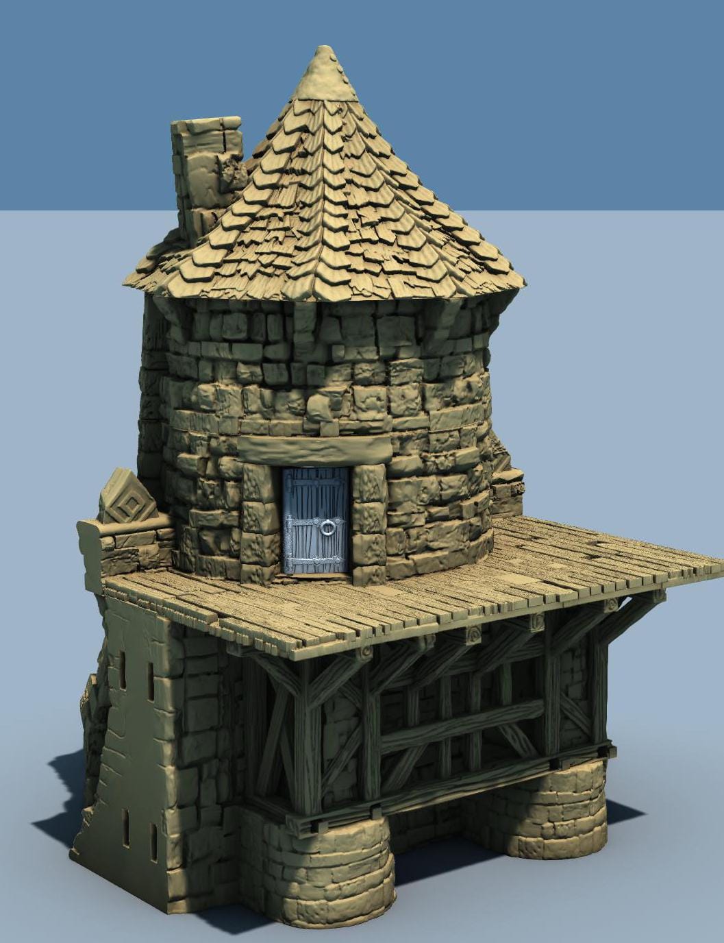 ARX RENOVATUR EXPANSION: Wall fortifications and Towers by GameScape3D - 3D Printed Tabletop Terrain, Perfect for Wargames