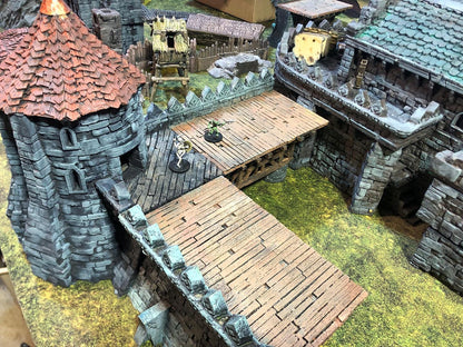 ARX RENOVATUR EXPANSION: Wall fortifications and Towers by GameScape3D - 3D Printed Tabletop Terrain, Perfect for Wargames