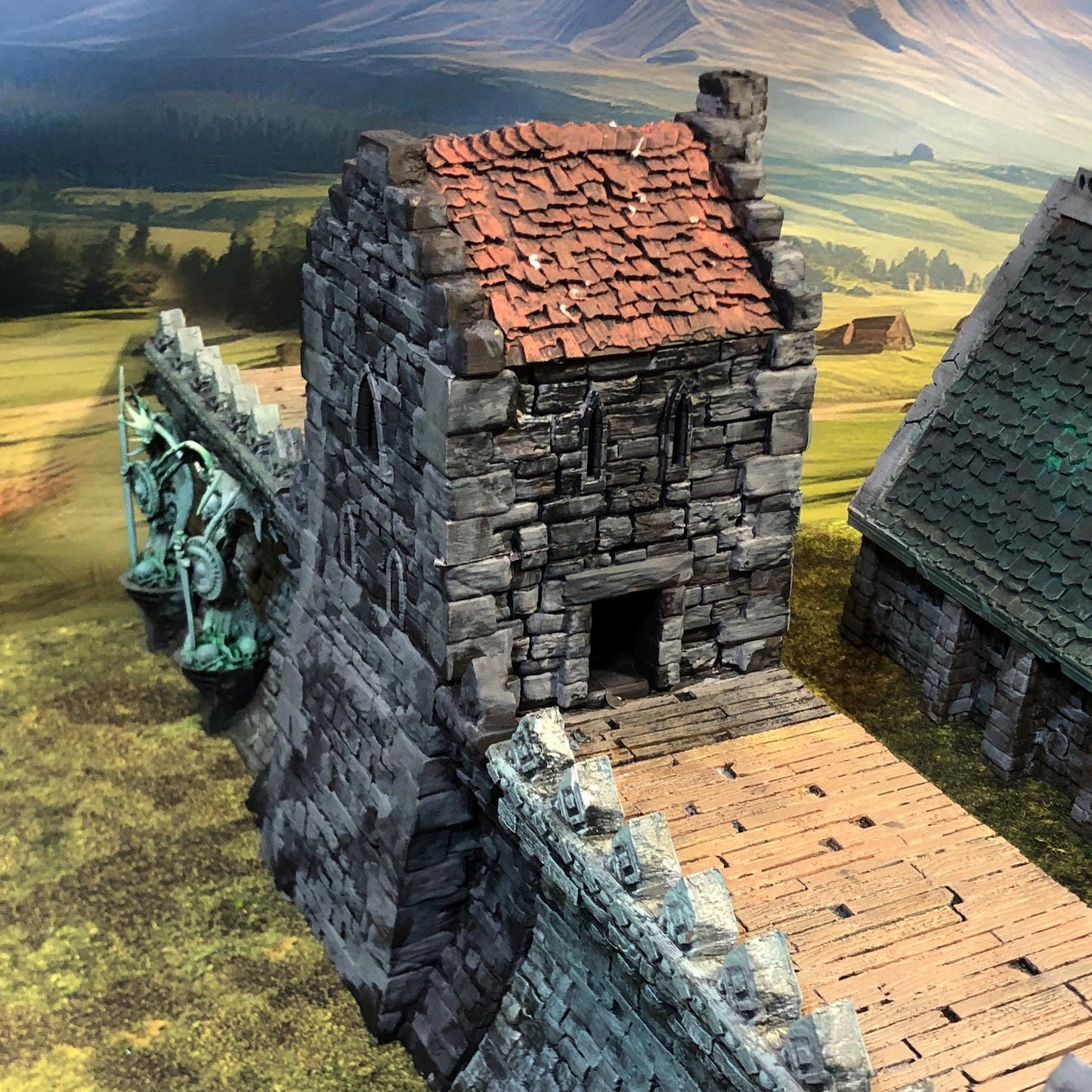 ARX RENOVATUR EXPANSION: Wall fortifications and Towers by GameScape3D - 3D Printed Tabletop Terrain, Perfect for Wargames