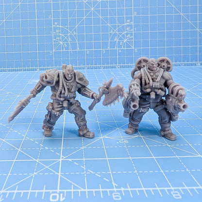 Forge Roiders - Fleshforged Gang - a Muscular Gang - Sci-Fi Grimdark Mercenaries by Print Minis
