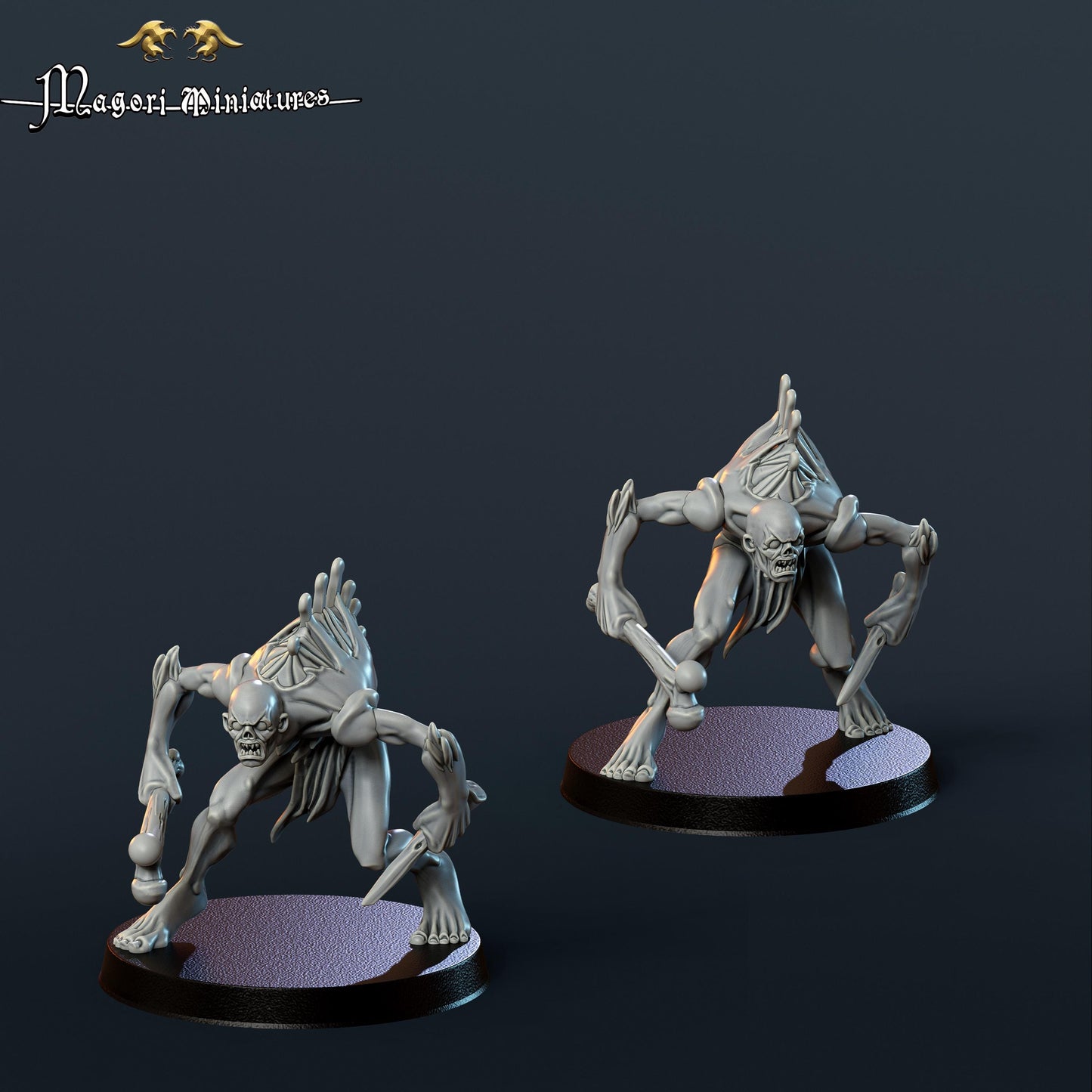 Undead Warband, Vampire, Necromancer, Wolves, Ghouls, Fantasy Skirmish by Magori Miniatures, perfect for Fantasy Wargames and RPGs