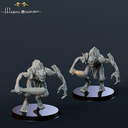 Undead Warband, Vampire, Necromancer, Wolves, Ghouls, Fantasy Skirmish by Magori Miniatures, perfect for Fantasy Wargames and RPGs