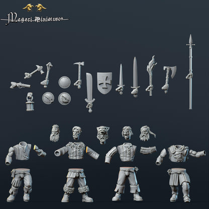 Band of the Wolf, Fantasy Skirmish Miniatures by Magori Miniatures, perfect for Fantasy Wargames and RPGs