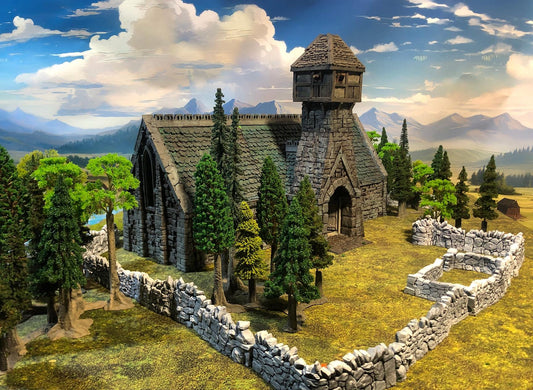 Tithe Barn by GameScape3D - 3D Printed Tabletop Terrain, Perfect for Wargames, Board Games, Role Playing Games