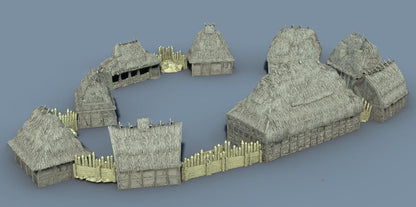 Eastlingham: Rural Peasant Hamlet by GameScape3D - 3D Printed Tabletop Terrain, Perfect for Wargames, Board Games, RPGs