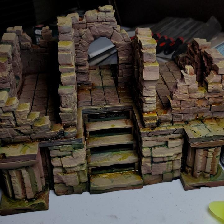 The Lost City : Modular Close-Combat Ruins - 3D Printed Tabletop Terrain, Perfect for Wargames, Board Games, Role Playing Games
