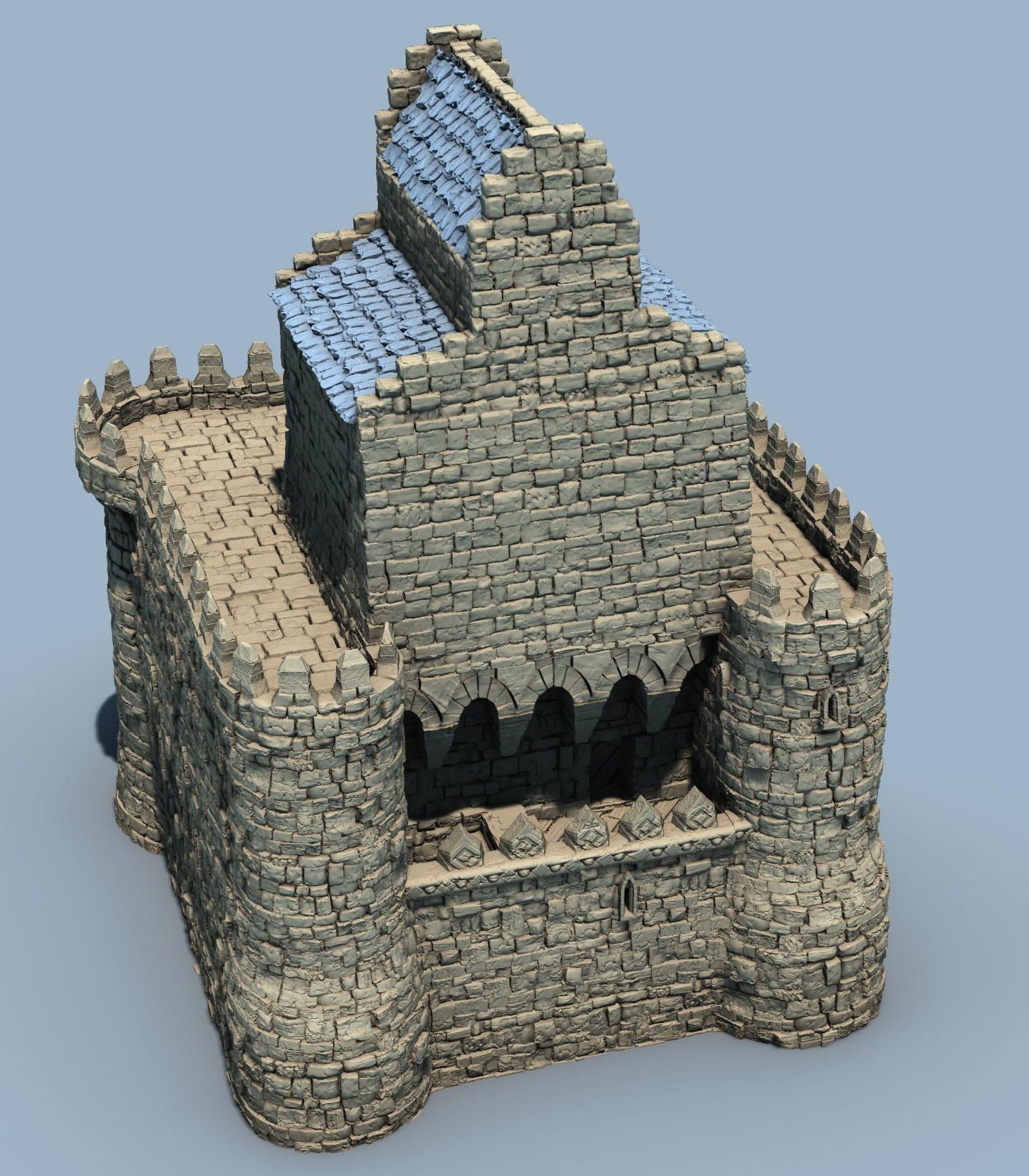 ARX RENOVATUR: Modular Keep by GameScape3D - 3D Printed Tabletop Terrain, Perfect for Wargames