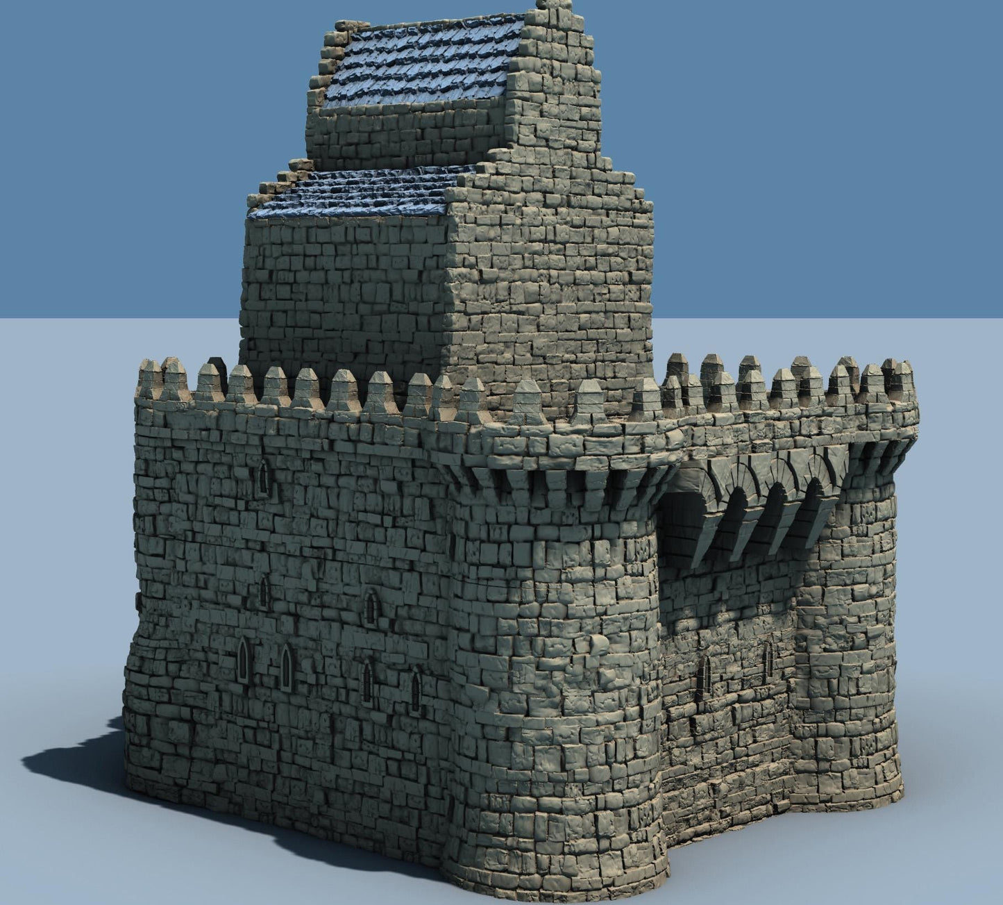 ARX RENOVATUR: Modular Keep by GameScape3D - 3D Printed Tabletop Terrain, Perfect for Wargames