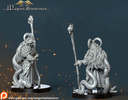 Ostenland Priestess of the Forestgod Fantasy Skirmish Miniatures by Magori Miniatures, perfect for Fantasy Wargames and RPGs