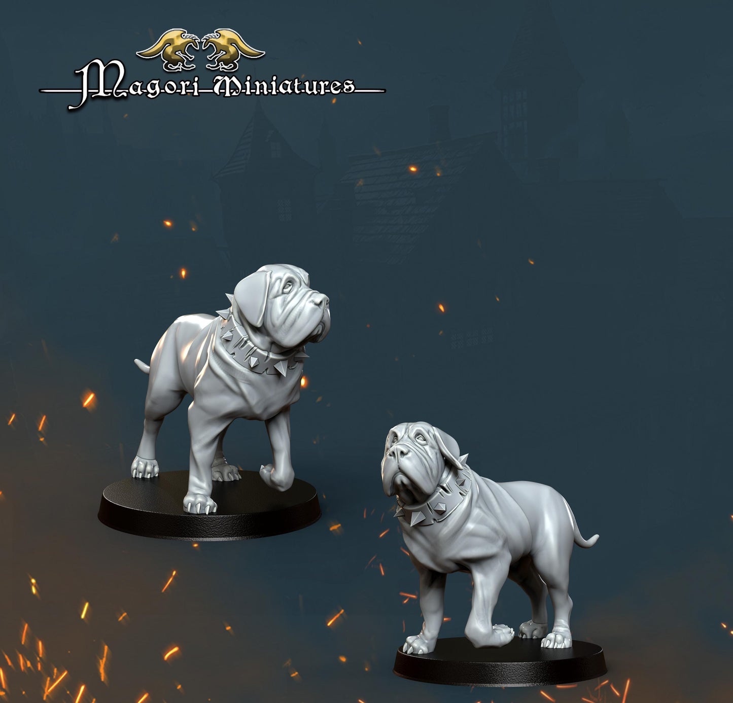War Dogs, Fantasy Skirmish Miniatures by Magori Miniatures, perfect for Fantasy Wargames and RPGs