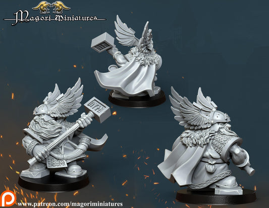 Dwarf Noble, Fantasy Skirmish Miniatures by Magori Miniatures, perfect for Fantasy Wargames and RPGs