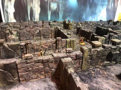 Underdark Cave Road Expansion: Abandoned Dwarven Settlement- 3D Printed Tabletop Terrain, Perfect for Wargames, Board Games, RPGs