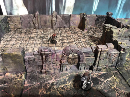 Underdark Cave Road Expansion: Abandoned Dwarven Settlement- 3D Printed Tabletop Terrain, Perfect for Wargames, Board Games, RPGs