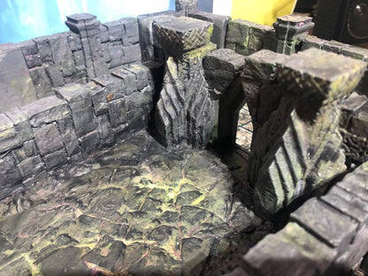 Underdark Cave Road Expansion: Abandoned Dwarven Settlement- 3D Printed Tabletop Terrain, Perfect for Wargames, Board Games, RPGs