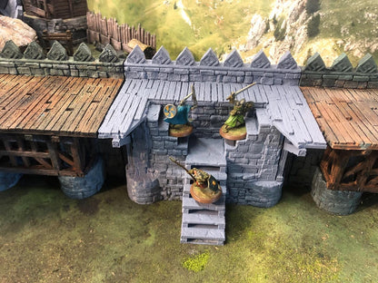 ARX RENOVATUR EXPANSION: Small Gate and Towers by GameScape3D - 3D Printed Tabletop Terrain, Perfect for Wargames
