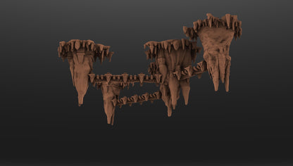 Fortified Stalactite & Bridge Compound by GameScape3D - 3D Printed Tabletop Terrain, Perfect for Wargames, Board Games, Role Playing Games