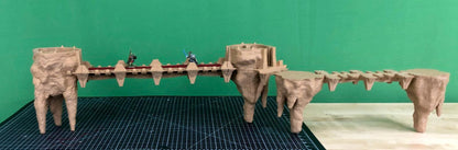 Fortified Stalactite & Bridge Compound by GameScape3D - 3D Printed Tabletop Terrain, Perfect for Wargames, Board Games, Role Playing Games