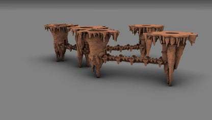 Fortified Stalactite & Bridge Compound by GameScape3D - 3D Printed Tabletop Terrain, Perfect for Wargames, Board Games, Role Playing Games