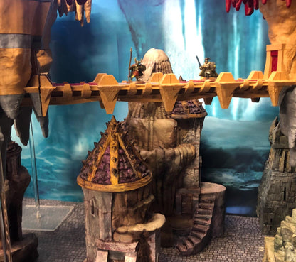 Fortified Stalactite & Bridge Compound by GameScape3D - 3D Printed Tabletop Terrain, Perfect for Wargames, Board Games, Role Playing Games