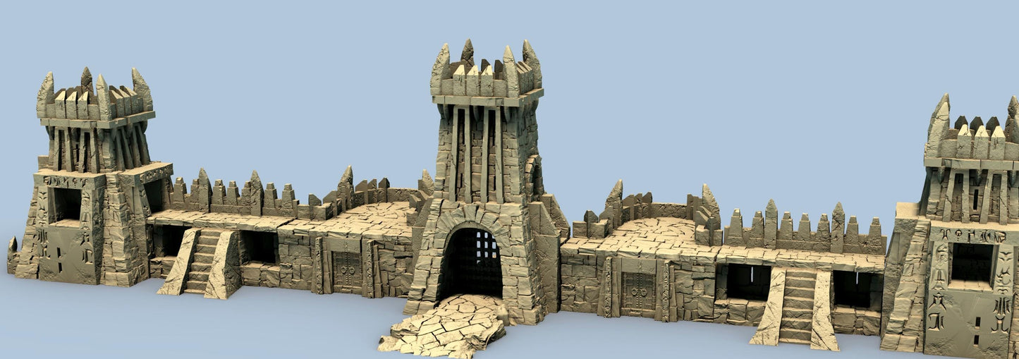 UnderDark Walls by GameScape3D - 3D Printed Tabletop Terrain, Perfect for Wargames, Board Games, Role Playing Games