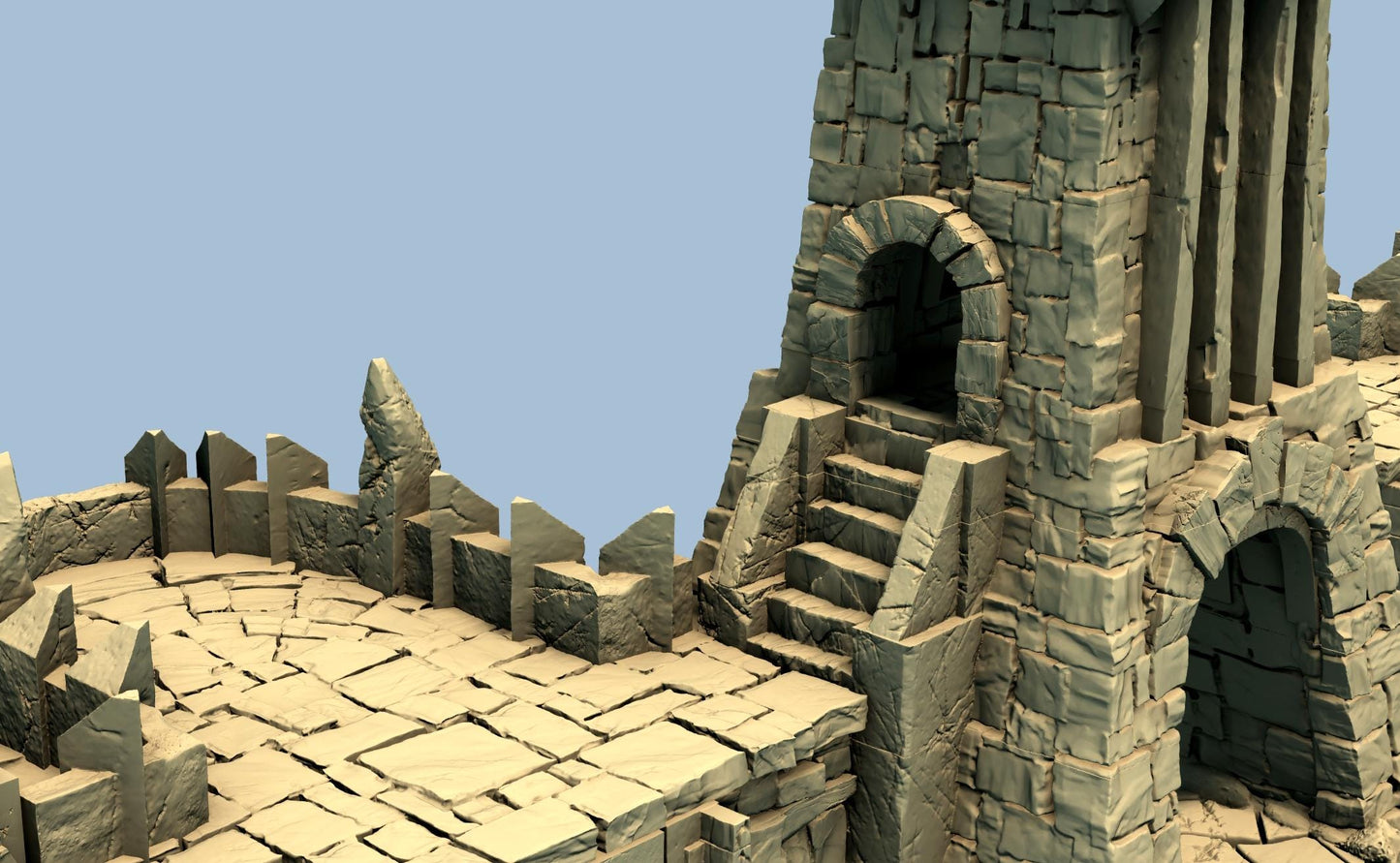 UnderDark Walls by GameScape3D - 3D Printed Tabletop Terrain, Perfect for Wargames, Board Games, Role Playing Games