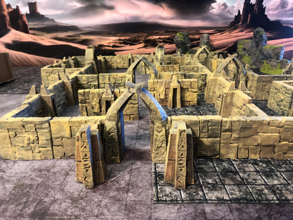Catacomb Magnet Wall Set - 3D Printed Tabletop Terrain, Perfect for Wargames, Board Games, Role Playing Games