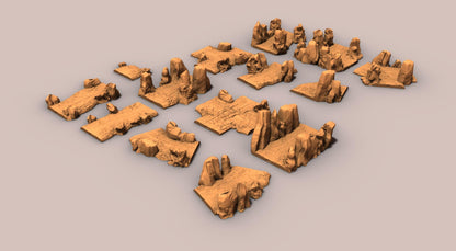 Gully Road - 3D Printed Tabletop Terrain, Perfect for Wargames, Board Games, Role Playing Games