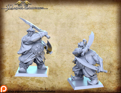 Ottoman Ogre, Fantasy Miniatures by Magori Miniatures, perfect for Fantasy Wargames and RPGs