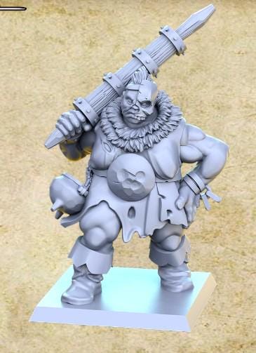 Ogre maneaters, Fantasy Miniatures by Magori Miniatures, perfect for Fantasy Wargames and RPGs