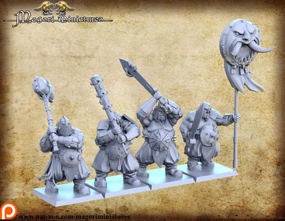 Ogre Heavies, Fantasy Miniatures by Magori Miniatures, perfect for Fantasy Wargames and RPGs