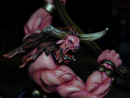 Minotaur Doomlord, Fantasy Miniatures by Magori Miniatures, perfect for Fantasy Wargames and RPGs