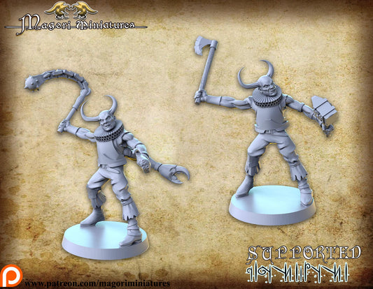 Mutant Cultist, Fantasy Skirmish Miniatures by Magori Miniatures, perfect for Fantasy Wargames and RPGs