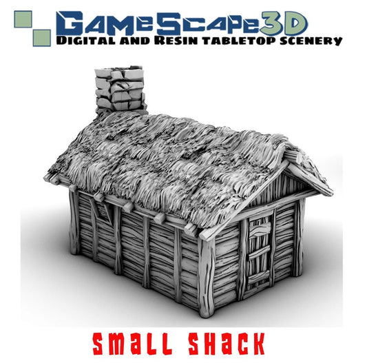 Small Shack by GameScape3D - 3D Printed Tabletop Terrain, Perfect for Wargames, Board Games, RPGs