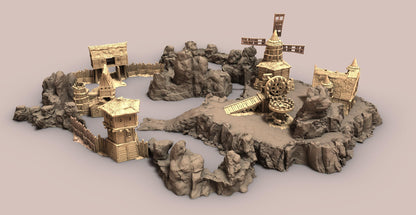 Haunt Wood Mine by GameScape3D - 3D Printed Tabletop Terrain, Perfect for Wargames, Role playing games, Tabletop games