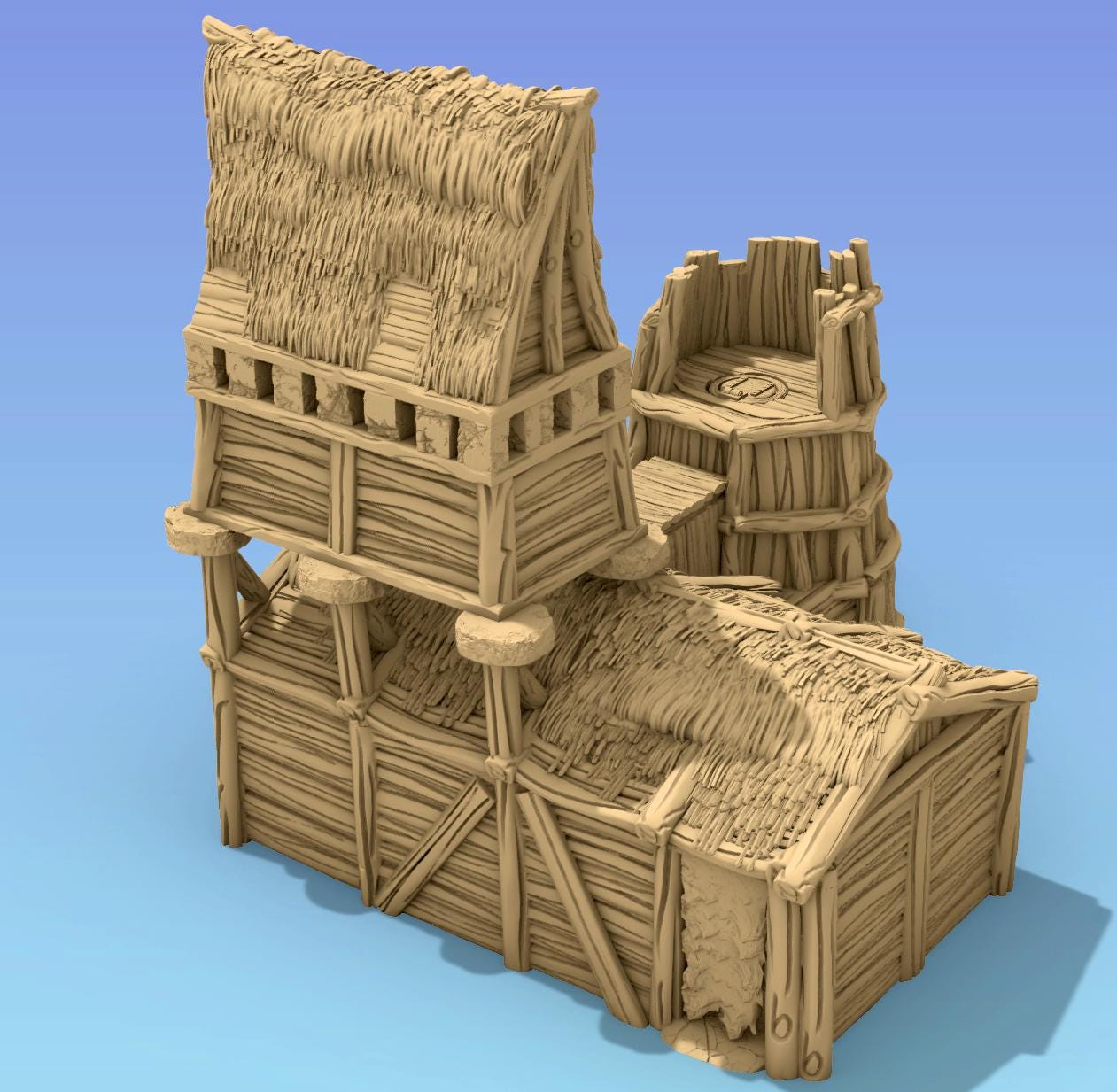 Haunt Wood Mine by GameScape3D - 3D Printed Tabletop Terrain, Perfect for Wargames, Role playing games, Tabletop games